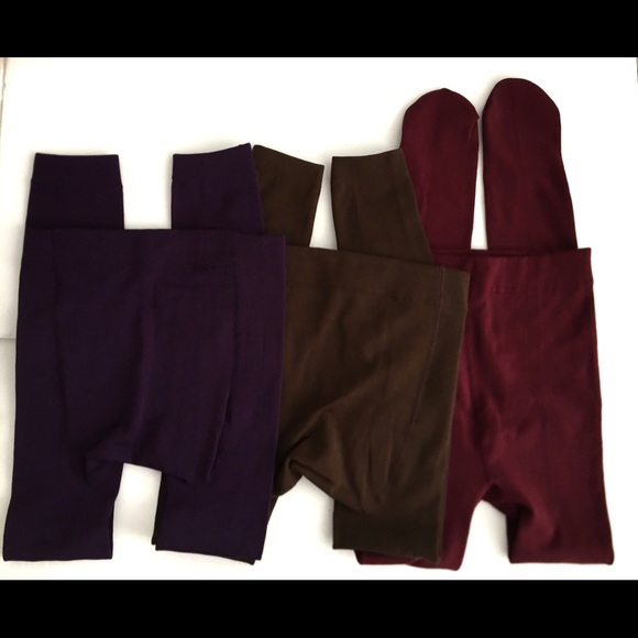 NWT Pack of 3 Fleece Lined Active Wear Leggings. Brand New S/M - Picture 2 of 3